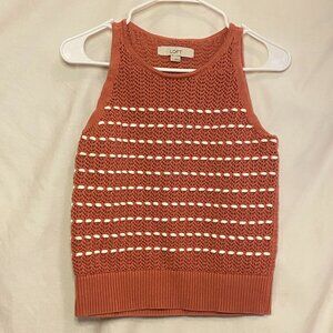 Coral Knit Tank Top